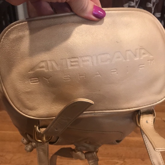 Vintage Sharif Gold Mini Backpack - Picture 7 of 13